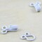 144 Sets Size 1 White Hook and Eye Sewing Closures for Lingerie Bra Dress Projects